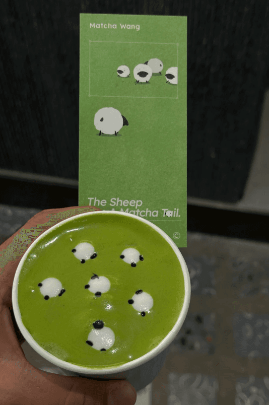Matcha drink at Matcha Wang in HAI550, Shanghai